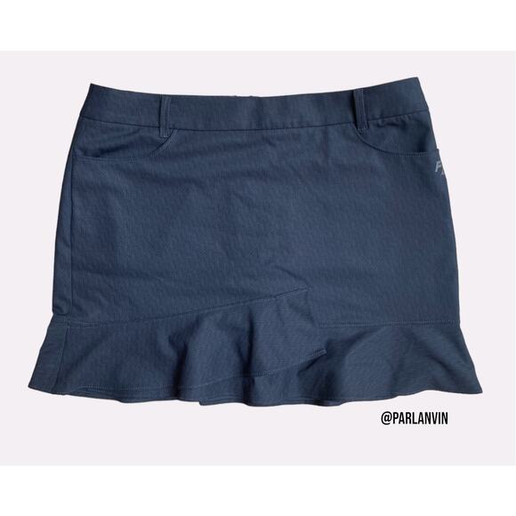 Fantom Pattern Printed Grey Golf Active Leisure Skort Skirt Size Medium NWOT - Picture 2 of 9